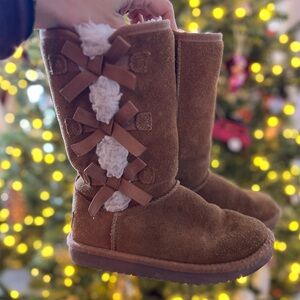 Koolaburra by Uggs Chestnut Brown 3 Bow Boots